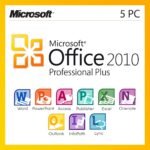 Microsoft Office 2010 Professional Plus for 5 PC - Lifetime License Key