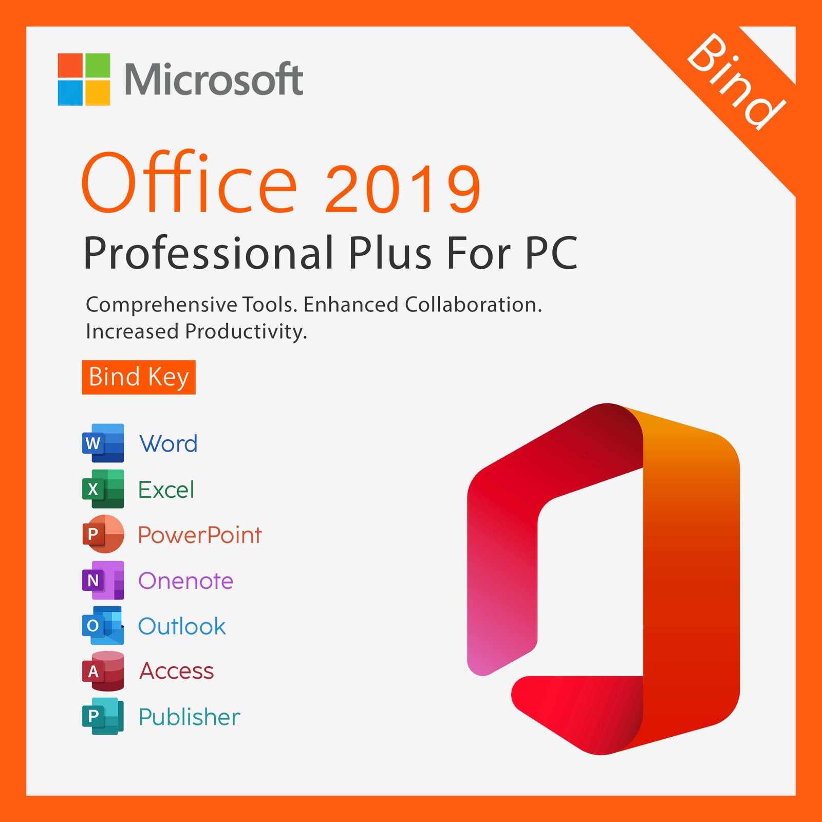 Microsoft Office 2019 Professional Plus Bind Key Quincode