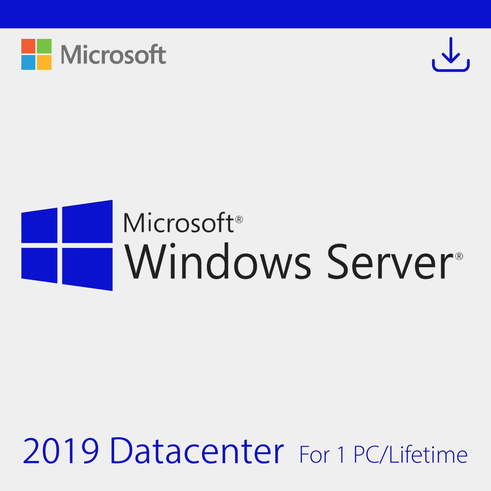 Microsoft Windows Server 2019 Datacenter for 1 PC Quincode