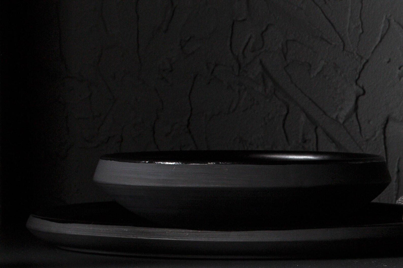 Handmade Large Matte Black Pasta & Ramen Bowl – 1.1 L Stoneware Serving Bowl - Image 5